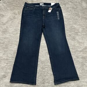 Lane Bryant Jeans Womens 24 Dark Wash Bootcut Mid Rise Signature Super Stretch